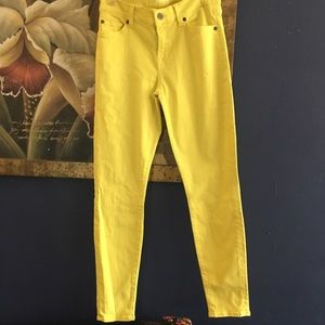 Seven for all mankind waist 26 yellow jeans
